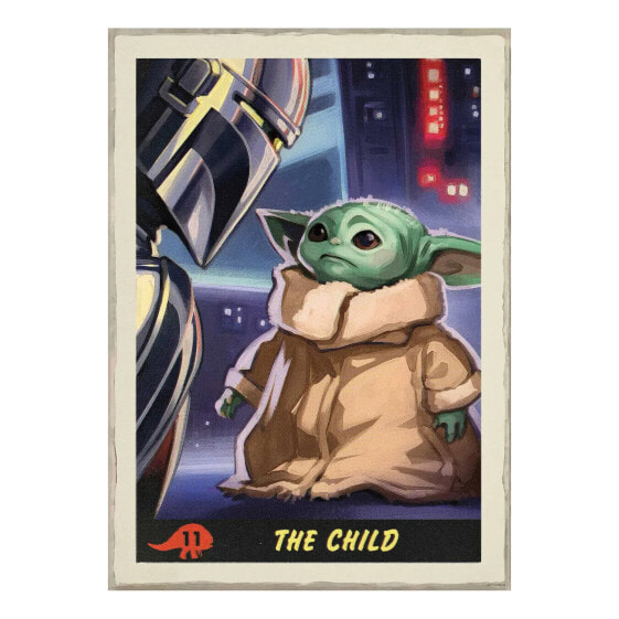 Картина детишек Komar Baby Yoda Trading Card