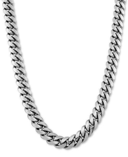 Cuban Link 26" Chain Necklace in 18k Gold-Plated Sterling Silver or Sterling Silver