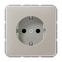 JUNG CD 1520 KI PT - CEE 7/3 - Platinum - Aluminum - 250 V - 16 A