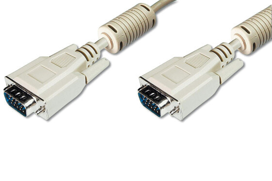 DIGITUS VGA Monitor connection cable, HD15/M - HD15/M