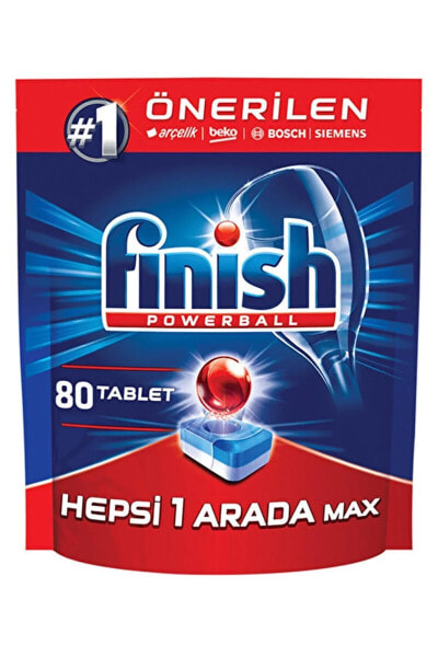 Таблетки для посудомоечных машин Finish Hepsi Bir Arada Max 80 штук