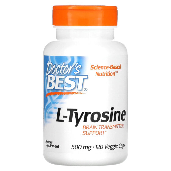 Аминокислоты Doctor's Best L-Tyrosine, 500 мг, 120 растительных капсул