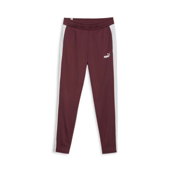 Puma Contrast Tricot Cl Pants Womens Burgundy Casual Athletic Bottoms 84900022