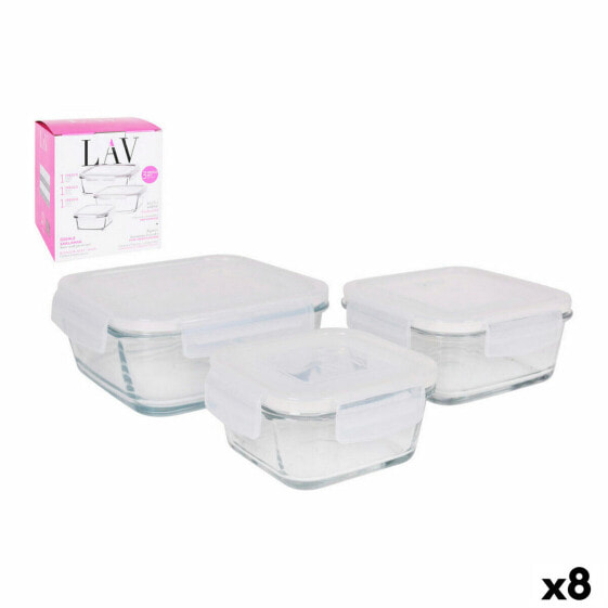 Контейнеры для хранения продуктов Lav Crystal, набор 3 шт.