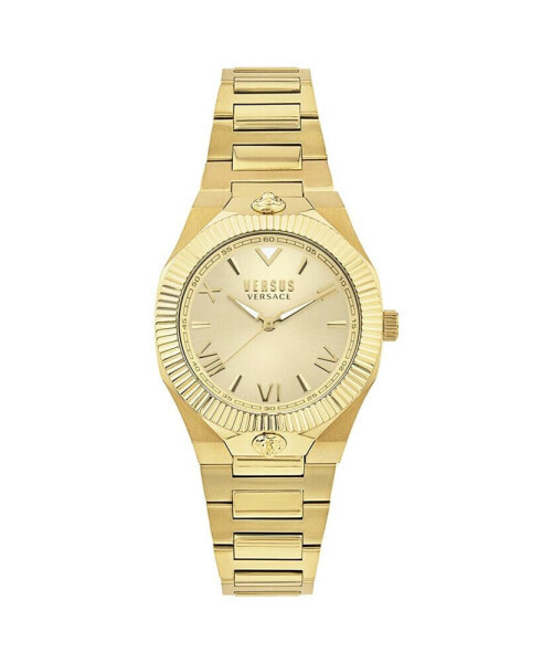 Часы Versace Three-Hand Echo Park Gold-Tone 36mm