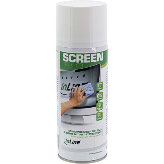 InLine Foam Cleaner for screens with antistatic effect - 400ml