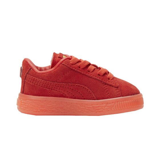 Puma Suede Lace Up Toddler Boys Red Sneakers Casual Shoes 384001-01