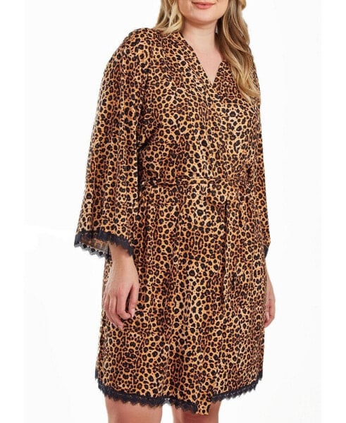 Пижама iCollection chiya Leopard Plus Size