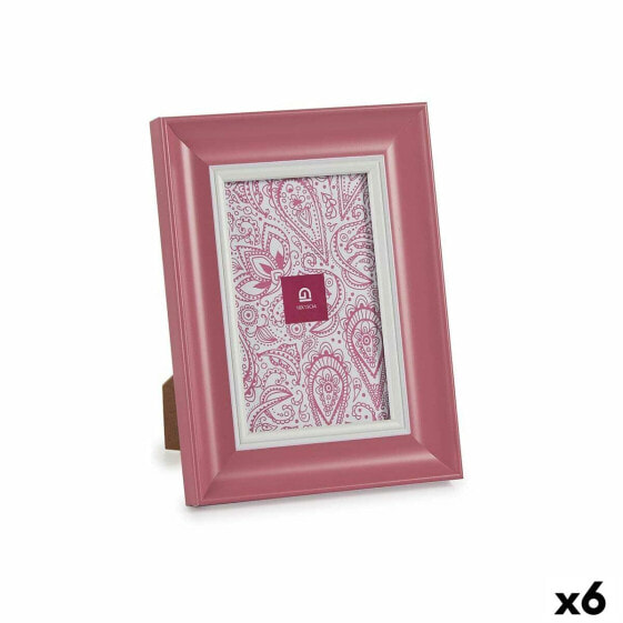 Фото рамка Стеклянный Розовый Пластик (6 штук) (2 x 21 x 16 cm)