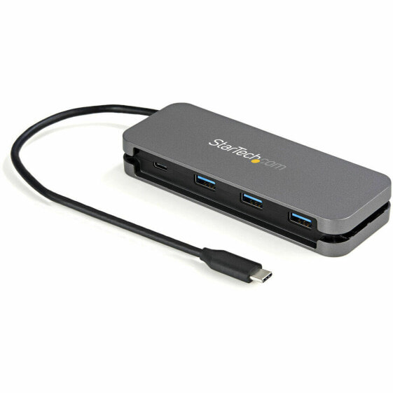 USB-разветвитель Startech HB30CM3A1CB Чёрный Серый Черный/Серый