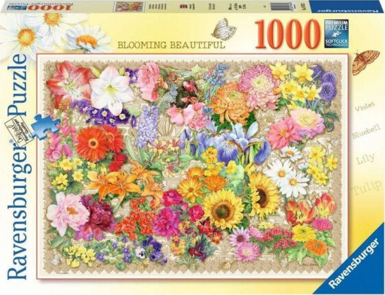 Развивающий пазл Ravensburger Kwitnące kwiaty 1000 элементов.