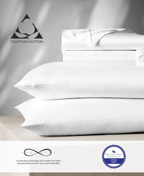 Aireolux 1000 Thread Count Egyptian Cotton Sateen 4 Pc Sheet Set King