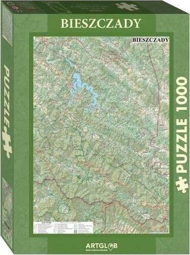 Artglob Puzzle 1000 - Bieszczady mapa turystyczna