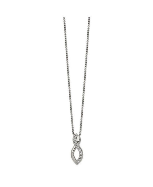 Chisel crystals from Swarovski Infinity Symbol Box Chain Necklace