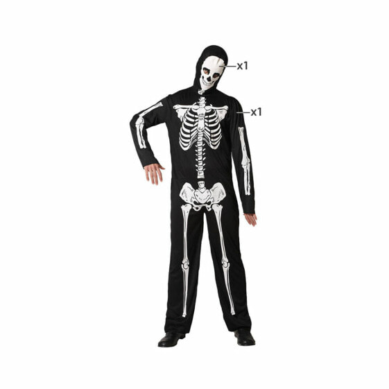 Маскарадные костюмы для взрослых Чёрный Скелет