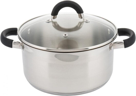Kinghoff 4344 3.0 Litre Diameter 20 cm Premium Stainless Steel Cooking Pot Casserole with Lid