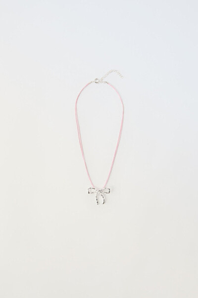 CORD NECKLACE WITH BOW