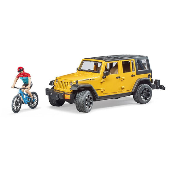 Игрушечный транспорт Bruder Jeep Wrangler Urcon Cyclist, спортивный