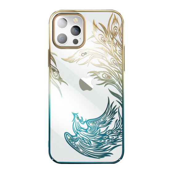 Чехол для смартфона Kingxbar Phoenix Series для iPhone 14 Plus золото-синий