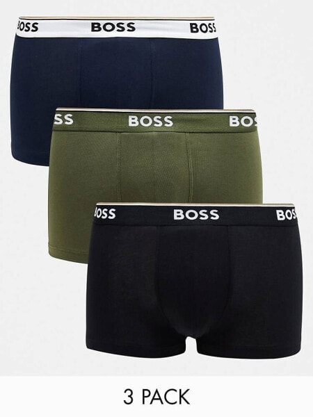 Boss Bodywear power 3 pack trunks in multi