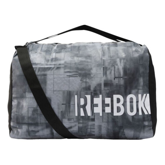 Мужская спортивная сумка черная серая текстильная большая для тренировки с ручками через плечо Reebok W Elemental GR EC5510 bag