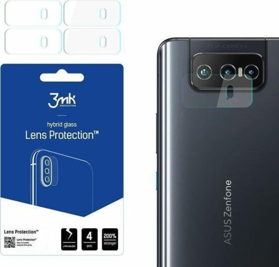 3MK Szkło hybrydowe na obiektyw aparatu 3MK Lens Protection Asus Zenfone 8 Flip 5G [4 PACK]