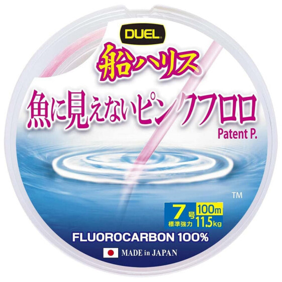 DUEL Fish Cannot See Pink 100 m Fluorocarbon