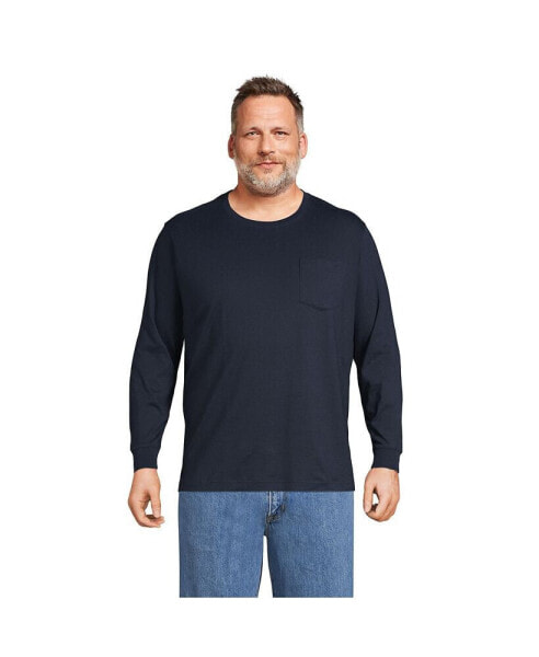 Big & Tall Super-T Long Sleeve T-Shirt with Pocket