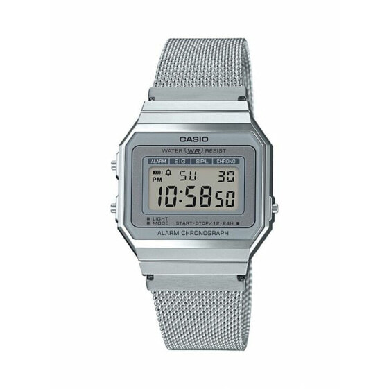 Мужские часы Casio A700WEM-7AEF Серебристый LED