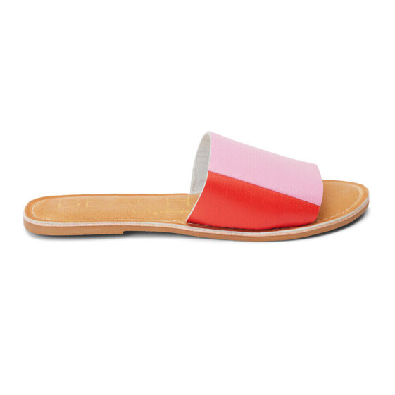 BEACH by Matisse Bonfire Slide Flat Womens Pink, Red Casual Sandals BONFIRE-857
