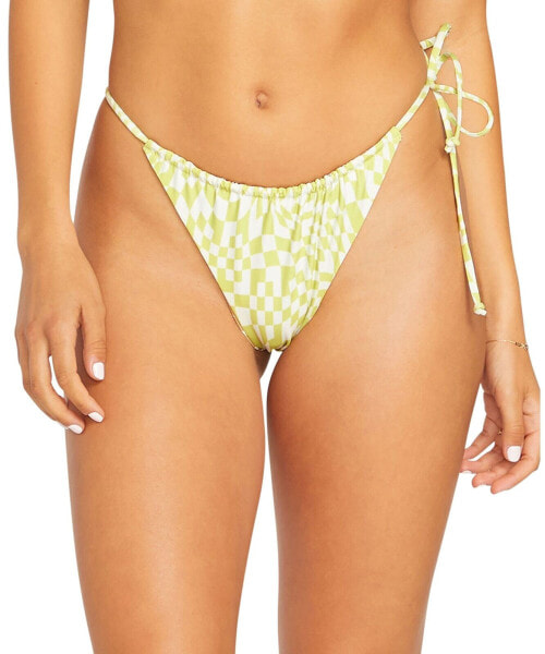 Volcom Women's Check Her Out Tiny Bikini Bottom Swimwear Limeade Size M 304345