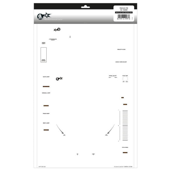 dj-skins Denon SC5000 Prime Skin White aka Star Trooper