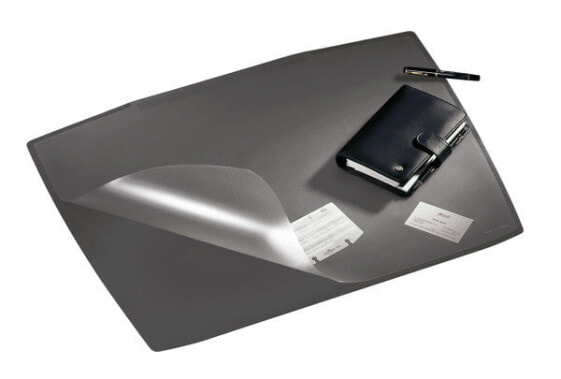 Durable Artwork desk mat with transparent overlay - Grey - 650 mm - 520 mm