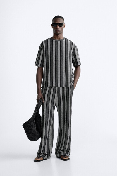 Striped jacquard trousers x casa josephine