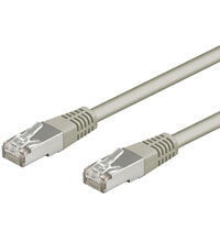Goobay CAT 5e Patch Cable - F/UTP - grey - 5 m - Cat5e - F/UTP (FTP) - RJ-45 - RJ-45