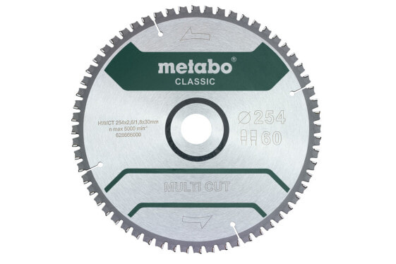 Metabo 628666000 - Aluminium - Chipboard - Copper - Laminate - MDF - Wood - 25.4 cm - 3 cm - 1.8 mm - -5° - 1 pc(s)