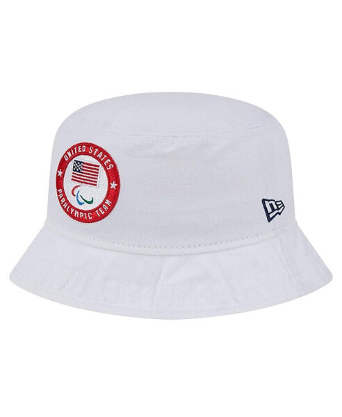 Men's White U.S. Paralympics Bucket Hat