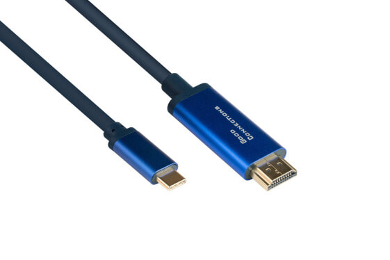 Good Connections 4520-CSF010B, 1 m, USB Type-C, HDMI Type A (Standard), Male, Male, Straight
