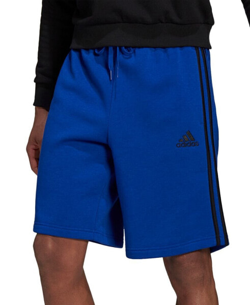 Men's 3-Stripes 10" Fleece Shorts