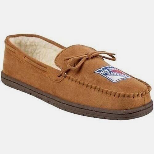Forever Collectibles NHL NEW New York Rangers Moccasins Slippers