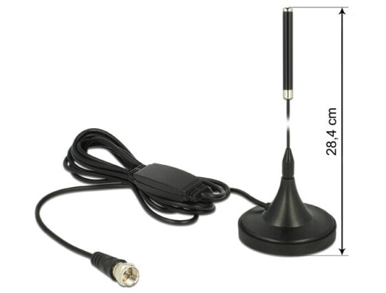 Delock 12413 - 21 dBi - 0.174 - 0.24 GHz - 50 ? - Omni-directional antenna - F-type - 2.0:1