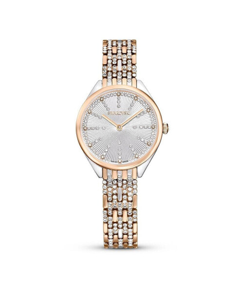 Наручные часы Longines Women's Swiss Automatic Master Diamond Accent 18k Gold and Stainless Steel Bracelet Watch 26mm L21285777.