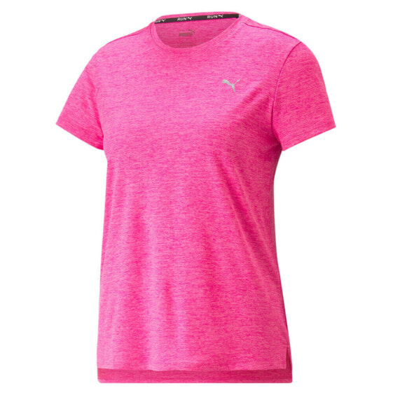Puma Run Favorite Heather Crew Neck Short Sleeve Athletic T-Shirt Womens Size XX
