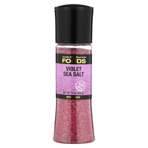 Foods, Violet Sea Salt Grinder, 12 oz (340 g)