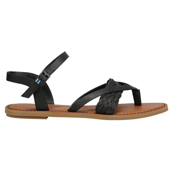 TOMS Lexie Strappy Womens Black Casual Sandals 10015128T