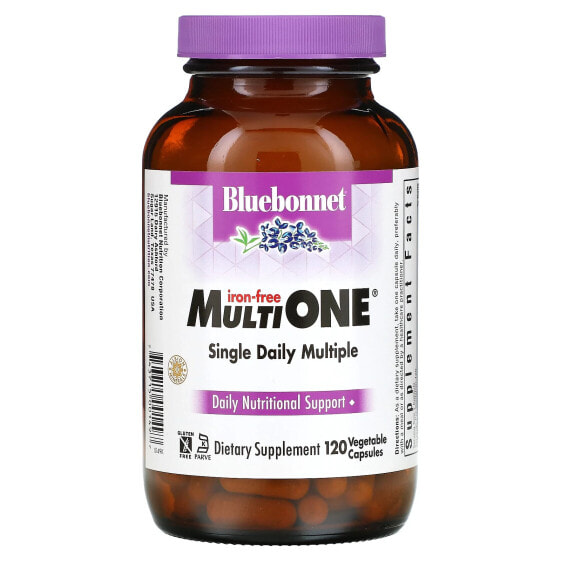 Витаминно-минеральный комплекс Bluebonnet Nutrition MultiONE без железа 120 капсул вегетарианских