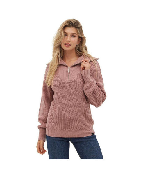 Women's Thurynn Oversize Zippered Funnel Sweater