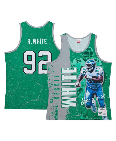 Men's Reggie White Kelly Green Philadelphia Eagles 1992 Player Burst Tank Top