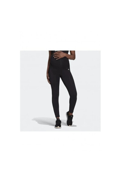 Maternıty Leg Black/whıte Spor Tayt