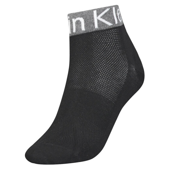 CALVIN KLEIN Logo Welt Quarter short socks